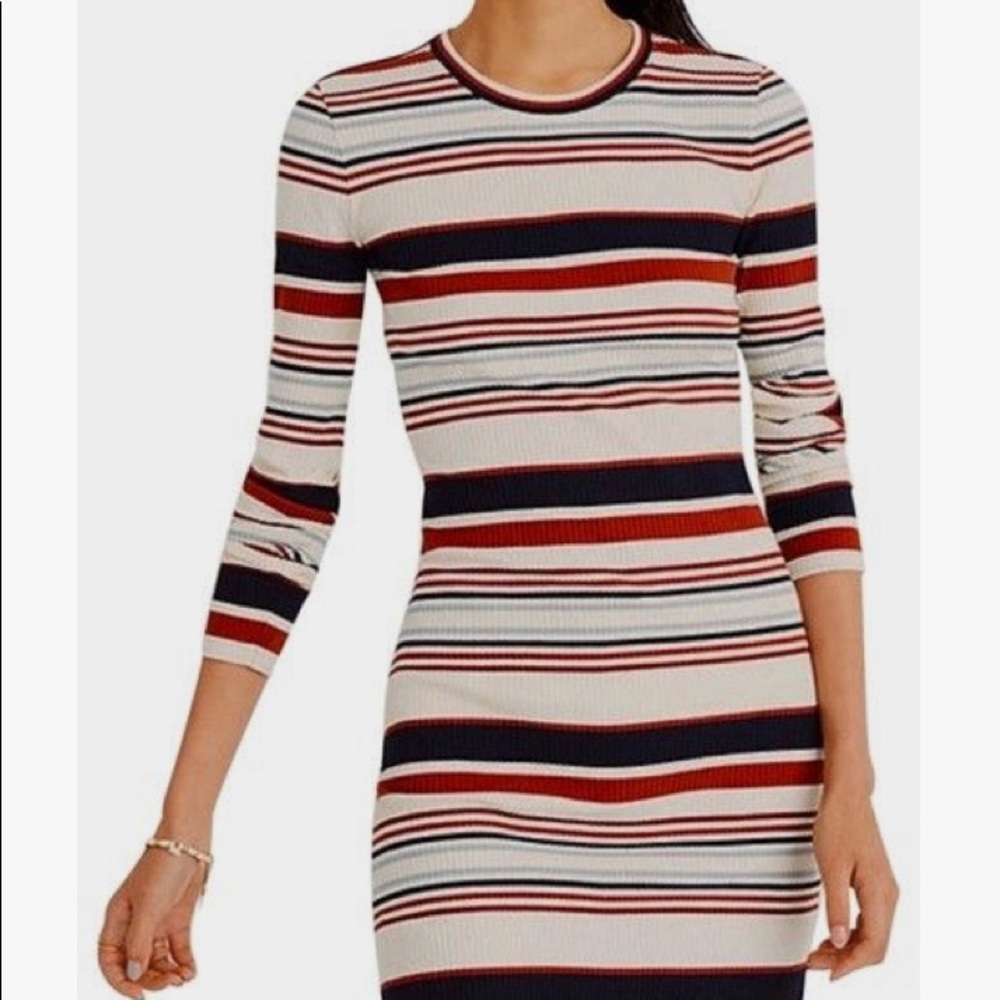 Madewell stripe midi dress